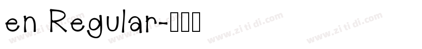 en Regular字体转换